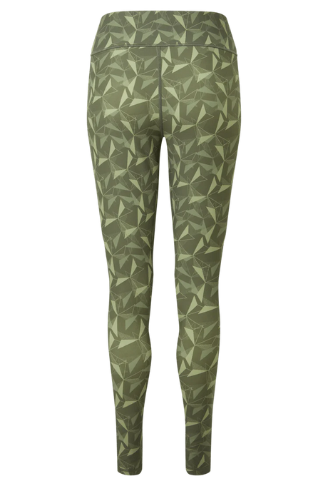 Mountain Equipment Sereno Women's Legging in Buckthorn Print - Back flat lay