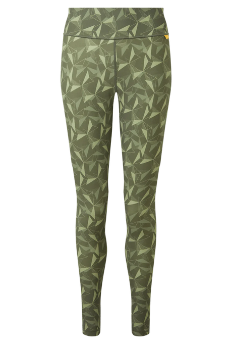 Mountain Equipment Sereno Women's Legging in Buckthorn Print - Front flat lay