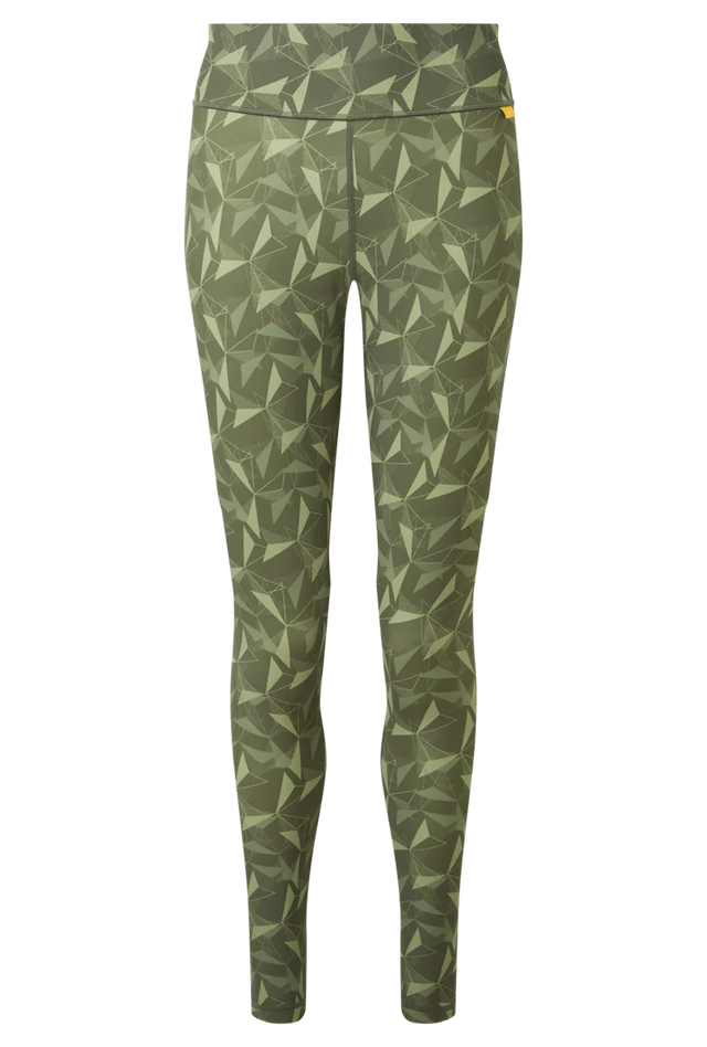 Mountain Equipment Sereno Women's Legging in Buckthorn Print - Front flat lay