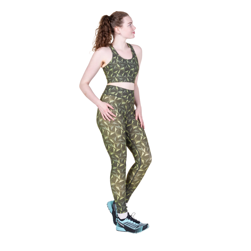 Mountain Equipment Sereno Women's Legging in Buckthorn Print - Side model view alternate