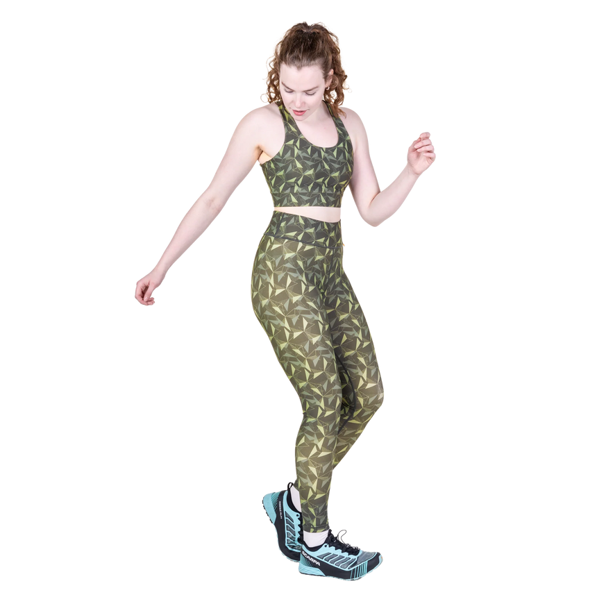 Mountain Equipment Sereno Women's Legging in Buckthorn Print - Side model view