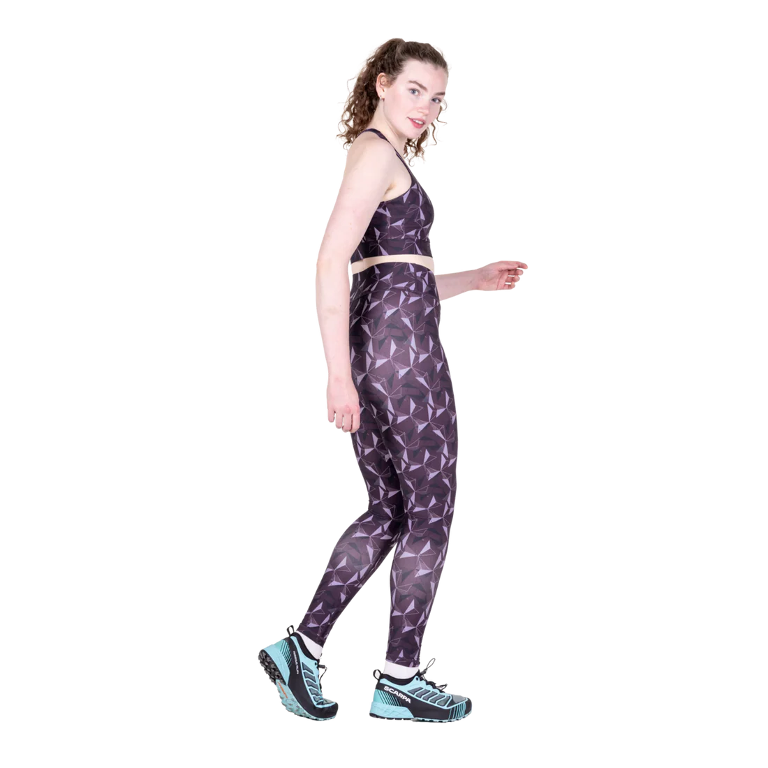 Mountain Equipment Sereno Women's Legging in Nightshade Print - Side model view alternate
