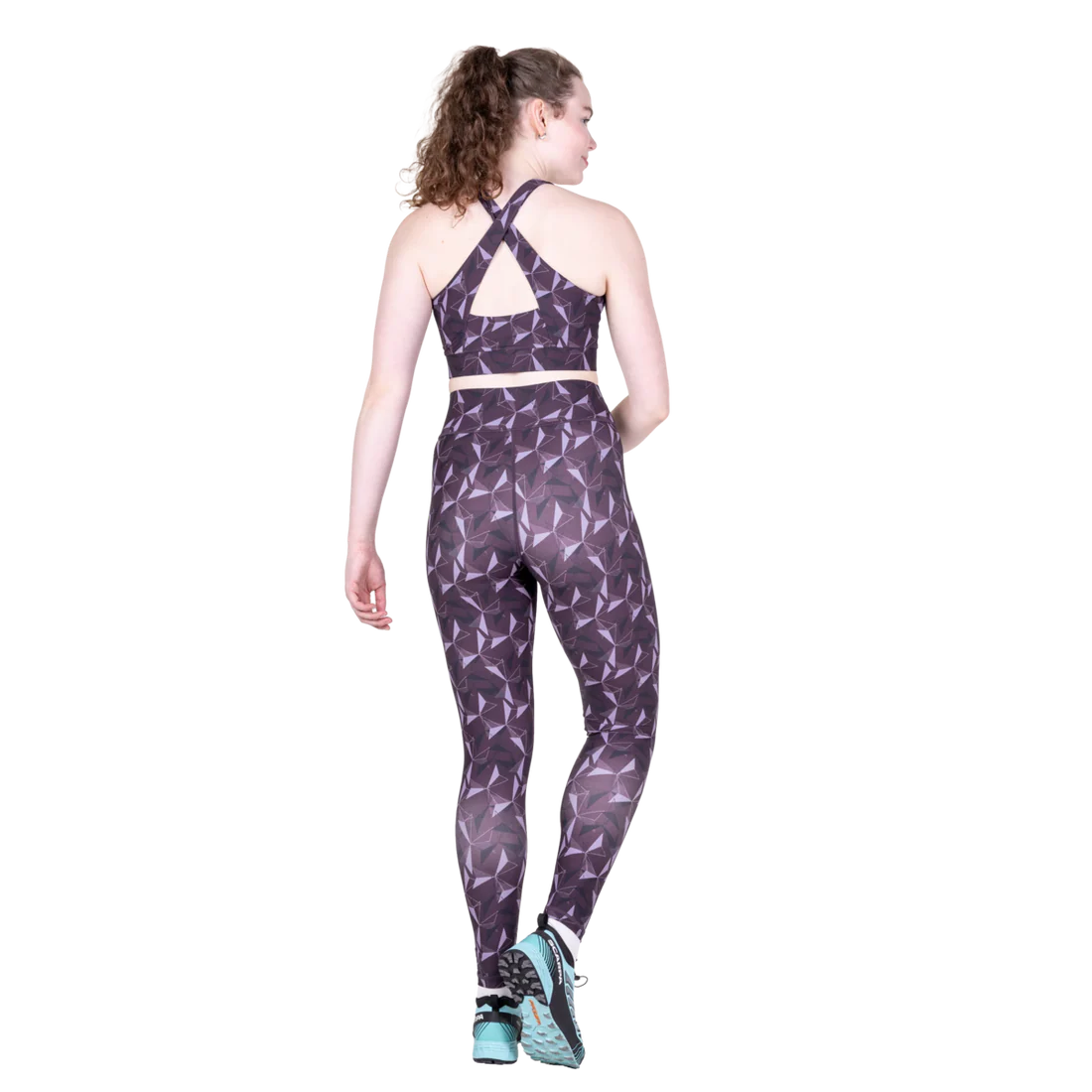 Mountain Equipment Sereno Women's Legging in Nightshade Print - Side model view
