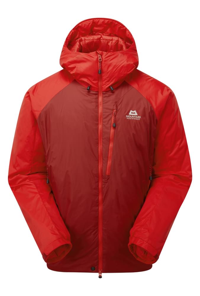 Mountain Equipment Shelterstone Men's Jacket in Chili Red/Merlot - Flat Lay Front