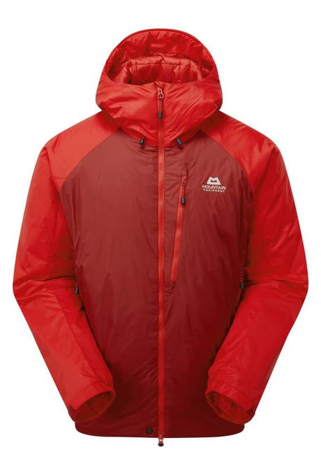 Mountain Equipment Shelterstone Men's Jacket in Chili Red/Merlot - Flat Lay Front