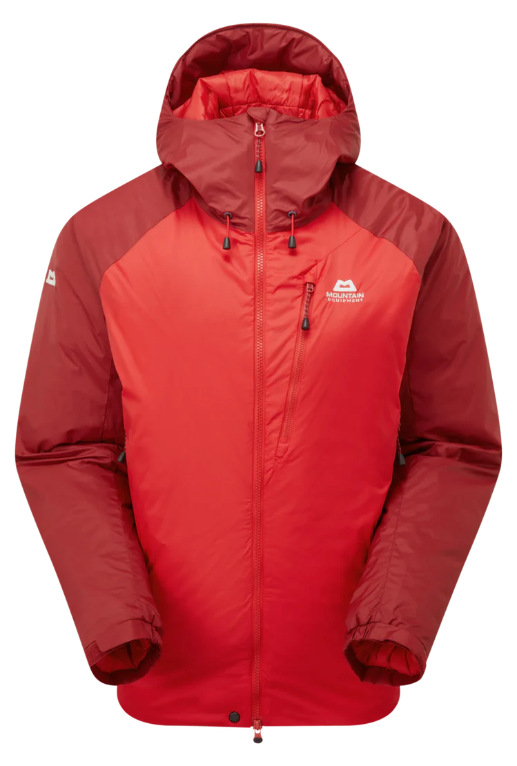 Mountain Equipment Shelterstone Women's Jacket in Chili Red/Merlot - Flat Lay Front