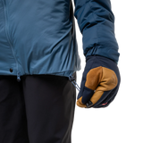 Mountain Equipment Shelterstone Women's Jacket in Stellar/Majolica - Hem and Pocket Detail