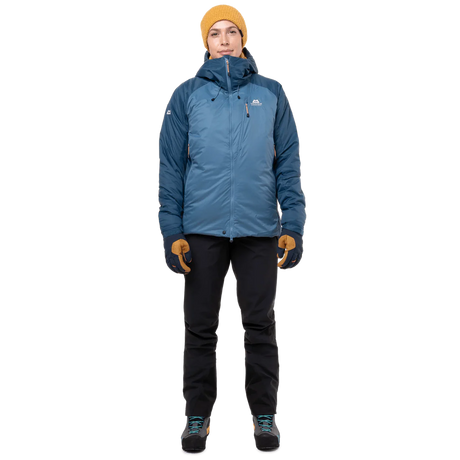 Mountain Equipment Shelterstone Women's Jacket in Stellar/Majolica - On Model Front