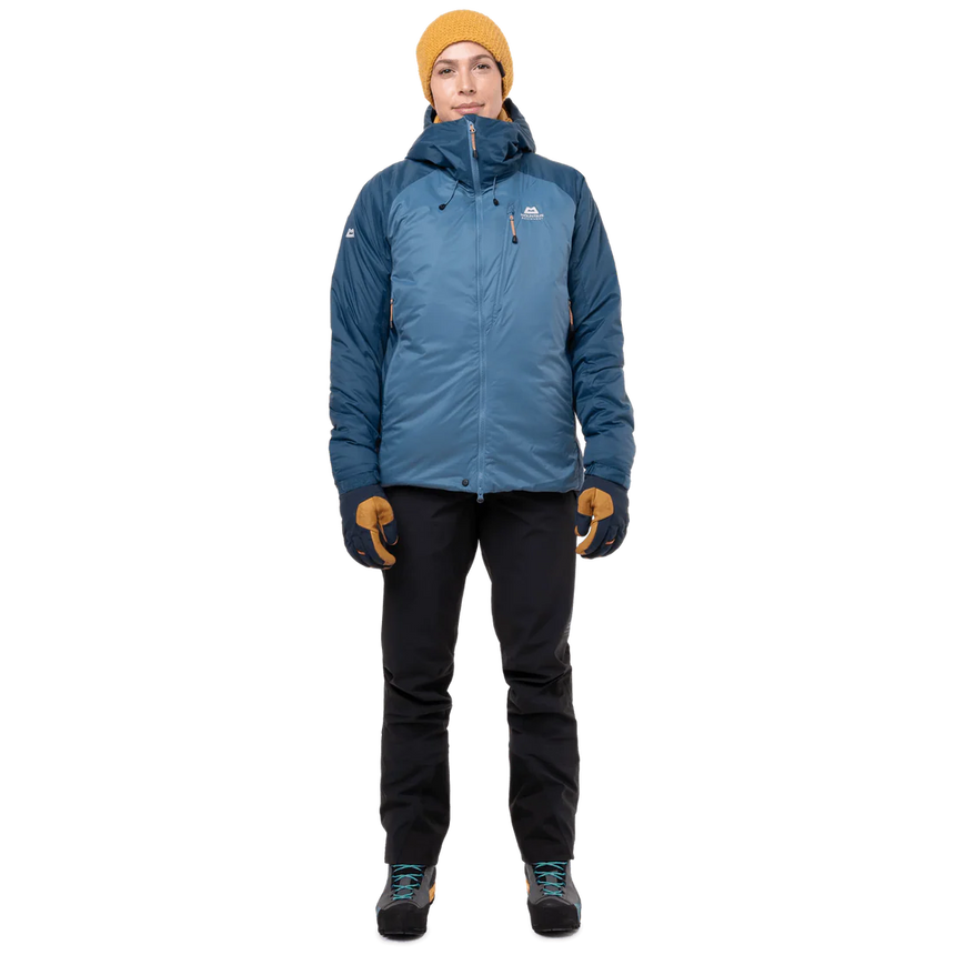 Mountain Equipment Shelterstone Women's Jacket in Stellar/Majolica - On Model Front