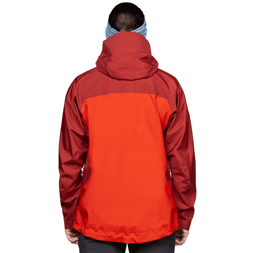 Mountain Equipment Shigri GORE-TEX Women's Jacket in Chili Red/Merlot - On Model Back