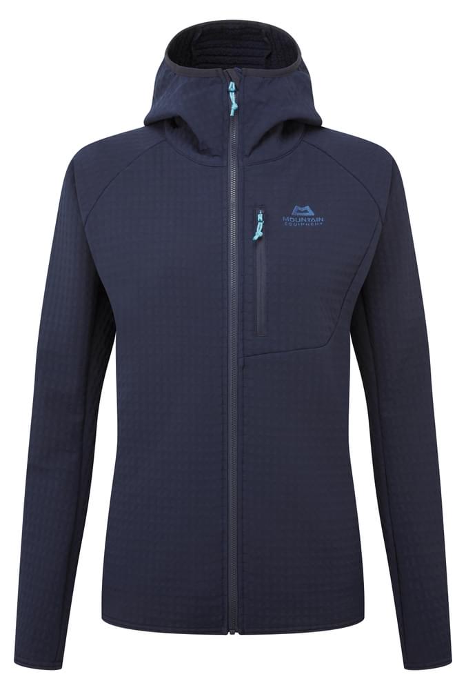 Mountain Equipment Shroud Hooded Women's Jacket in Cosmos - Front