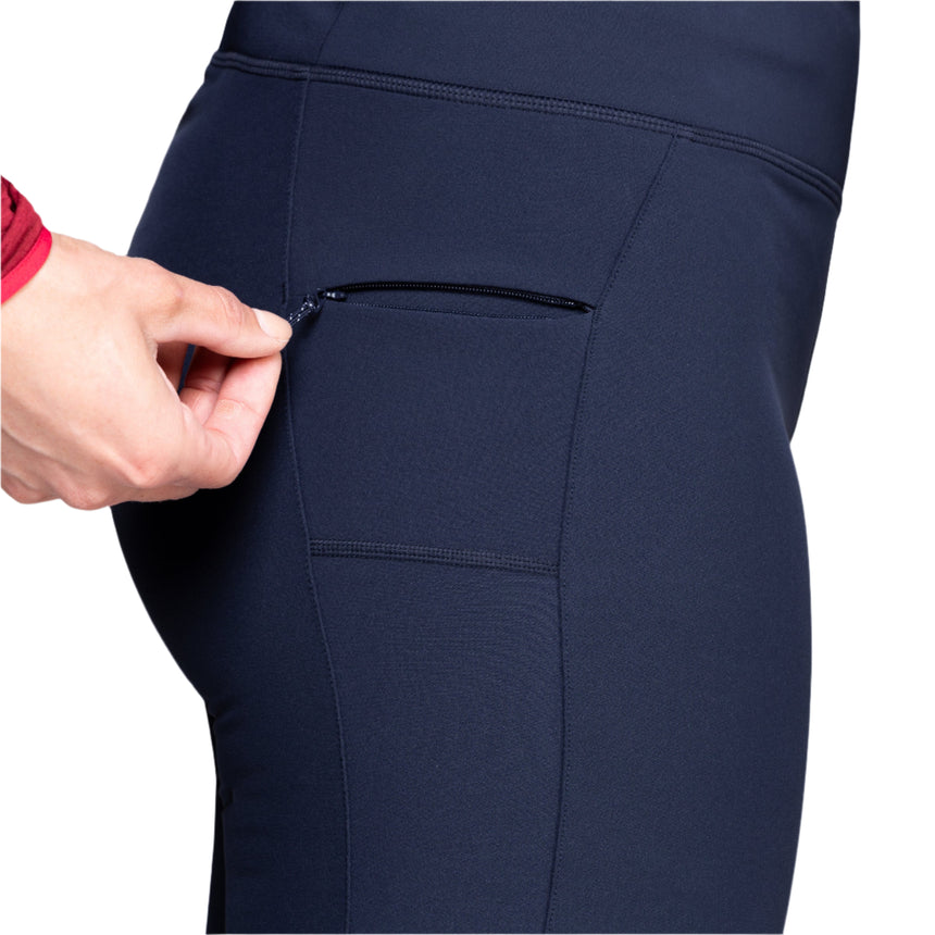 Mountain Equipment Sonica Women's Tight in Cosmos - Mesh Pocket Detail