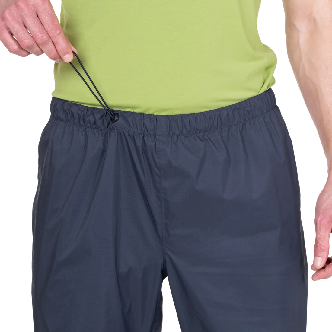 Mountain Equipment Spyre Men's Pant in Blue Nights - Kneeling Detail Model