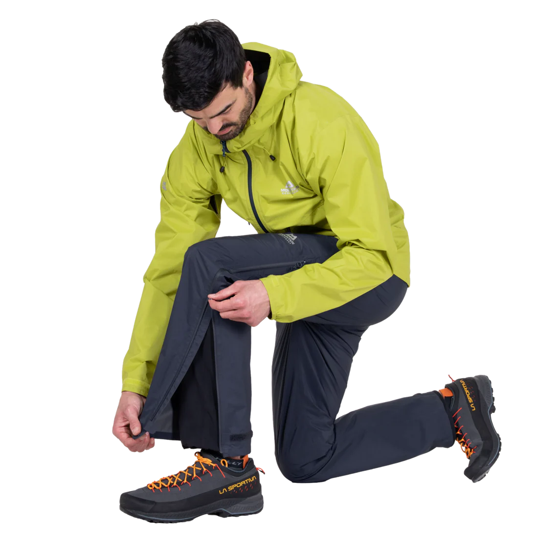 Mountain Equipment Spyre Men's Pant in Blue Nights - Three Quarter Model