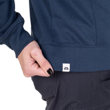 Mountain Equipment Stonescape Women's Sweat in Dusk - Rib knit cuff detail
