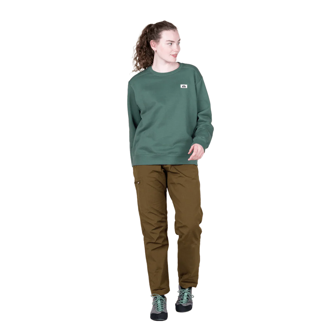 Mountain Equipment Stonescape Women's Sweat in Sea Pine - Front model view alternate