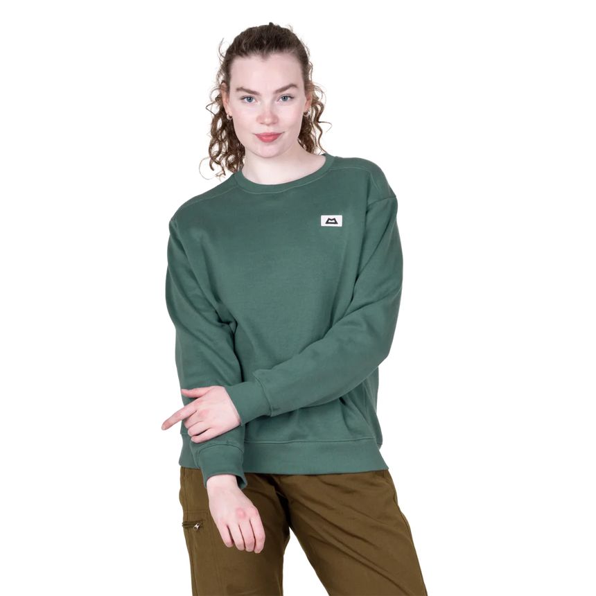 Mountain Equipment Stonescape Women's Sweat in Sea Pine - Front full length model view alternate