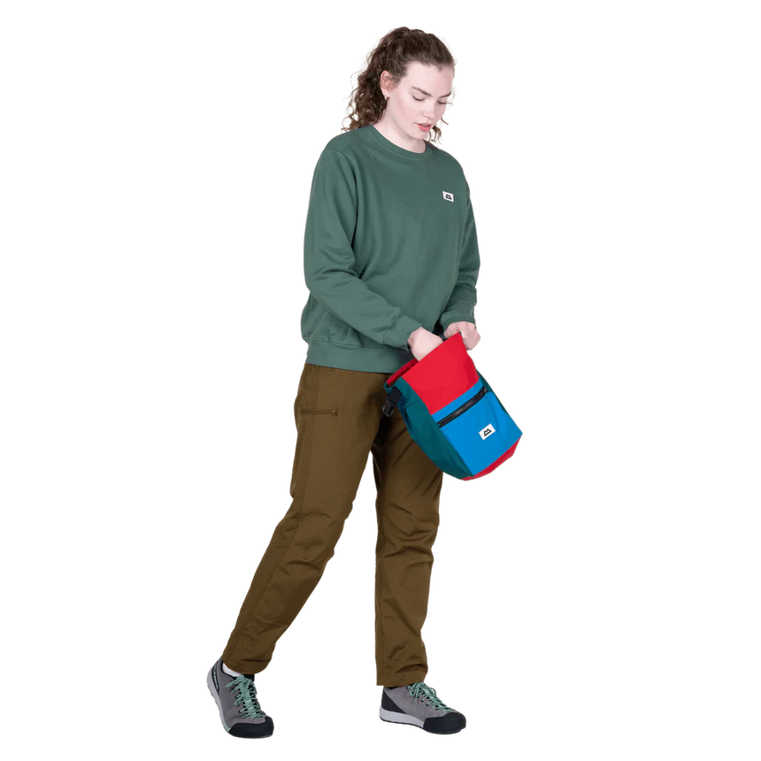 Mountain Equipment Stonescape Women's Sweat in Sea Pine - Front full length model view 3