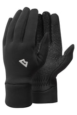 Mountain Equipment Stretch Fleece Grip Glove in Black - Front Product Shot