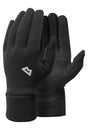 Mountain Equipment Stretch Fleece Grip Glove in Black - Front Product Shot