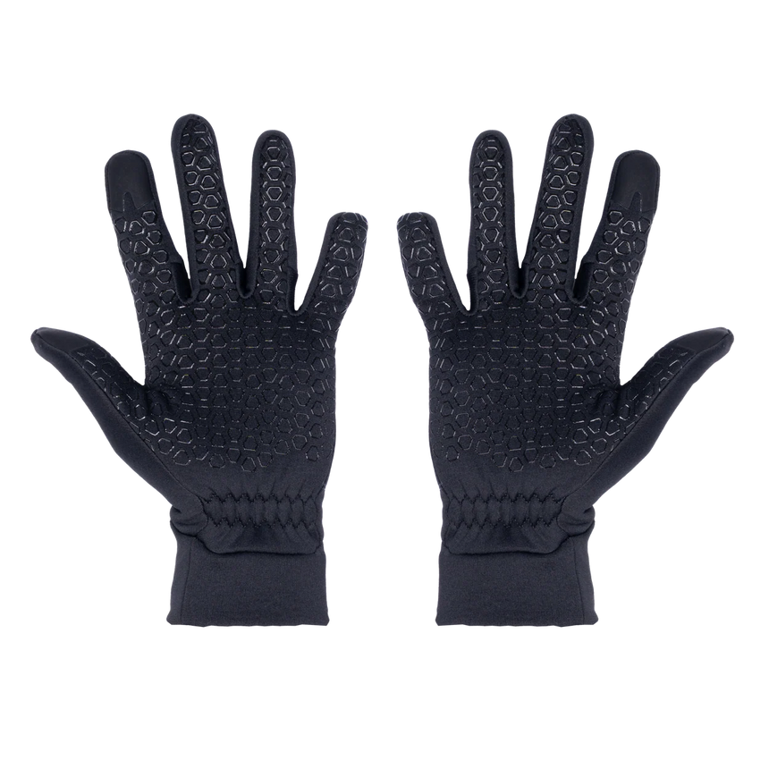 Mountain Equipment Stretch Fleece Grip Women's Glove in Black - Back of Hand