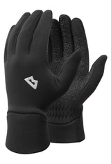 Mountain Equipment Stretch Fleece Grip Women's Glove in Black - Front Product Shot