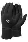 Mountain Equipment Stretch Fleece Grip Women's Glove in Black - Front Product Shot
