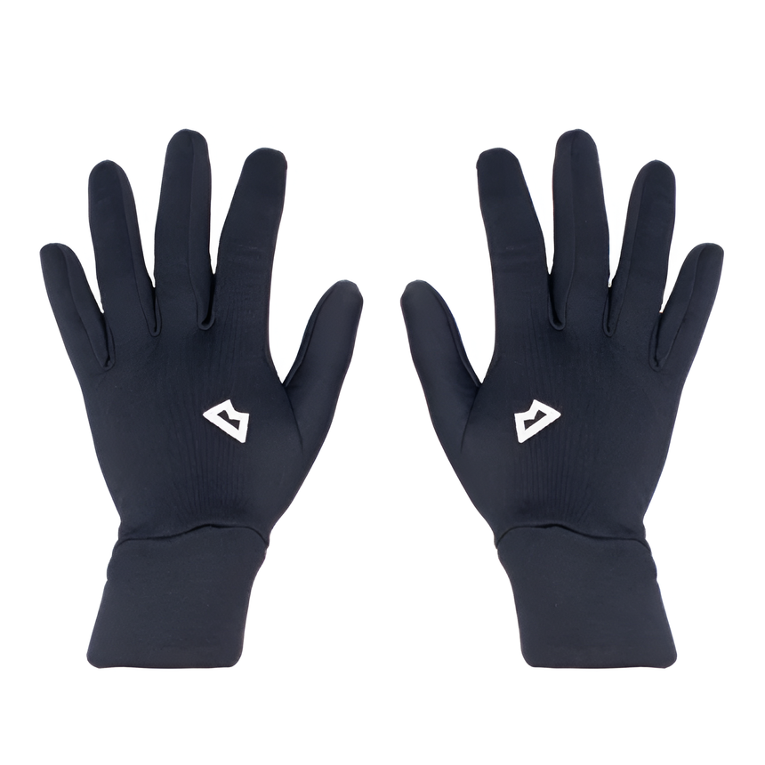 Mountain Equipment Stretch Fleece Women's Glove in Black - Back of Hand