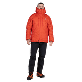 Mountain Equipment Super Oreus Men's Jacket in Magma - Front, worn