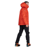 Mountain Equipment Super Oreus Men's Jacket in Magma - Side, worn 2