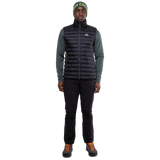 Mountain Equipment Superflux Men's Vest in Obsidian - Back on Model