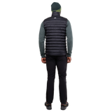 Mountain Equipment Superflux Men's Vest in Obsidian - Front on Model