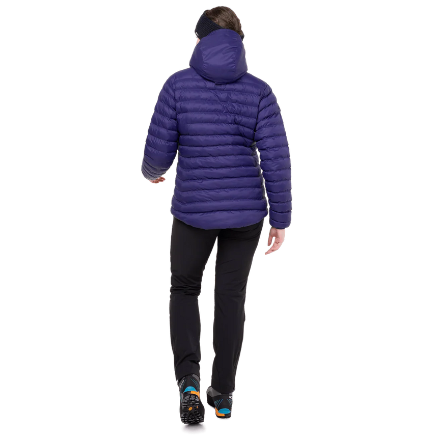 Mountain Equipment Superflux Women's Jacket in Amethyst/Cosmos - Hood Up Front