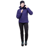 Mountain Equipment Superflux Women's Jacket in Amethyst/Cosmos - Walking Side