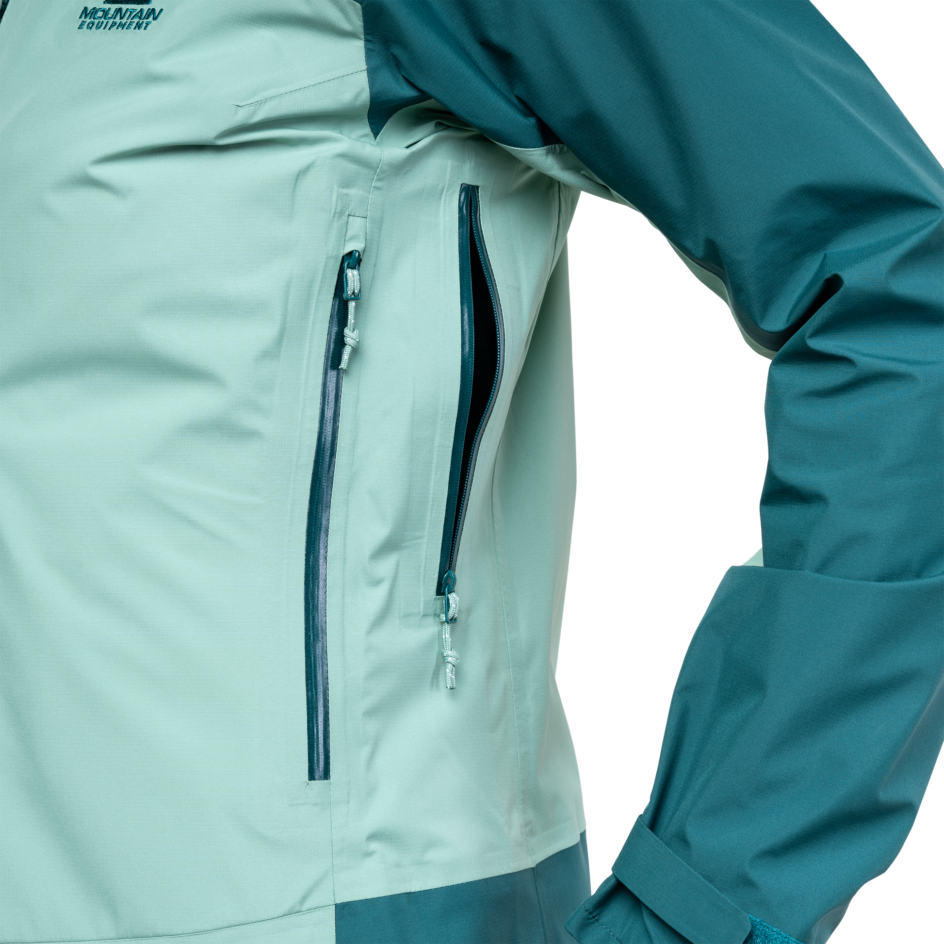 Mountain Equipment Tacul Women's Jacket in Lichen/Deep Teal - Pockets