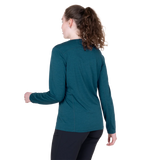 Mountain Equipment Tempi Women's LS Tee in Majolica Blue - Front view