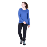 Mountain Equipment Tempi Women's LS Tee in Vivid Blue - Back view
