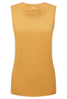 Mountain Equipment Tempi Women's Tank in Butterscotch - Flat front