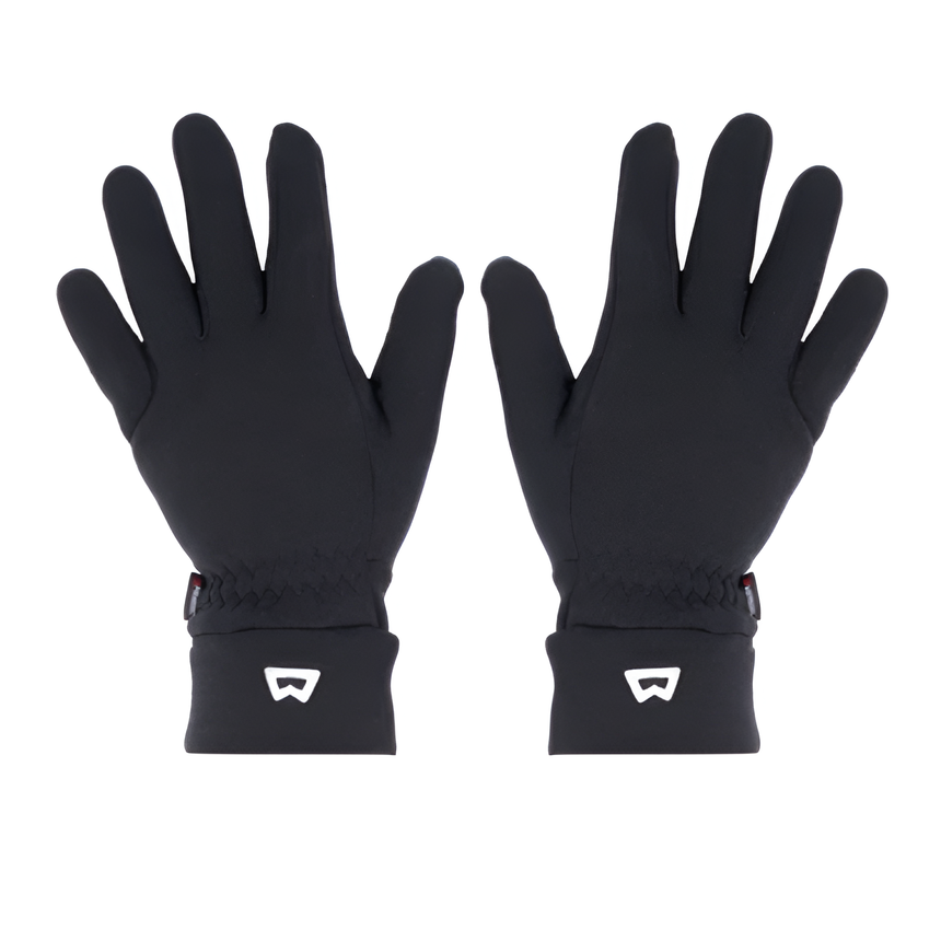 Mountain Equipment Touch Screen Gloves in Black - Back of Hand
