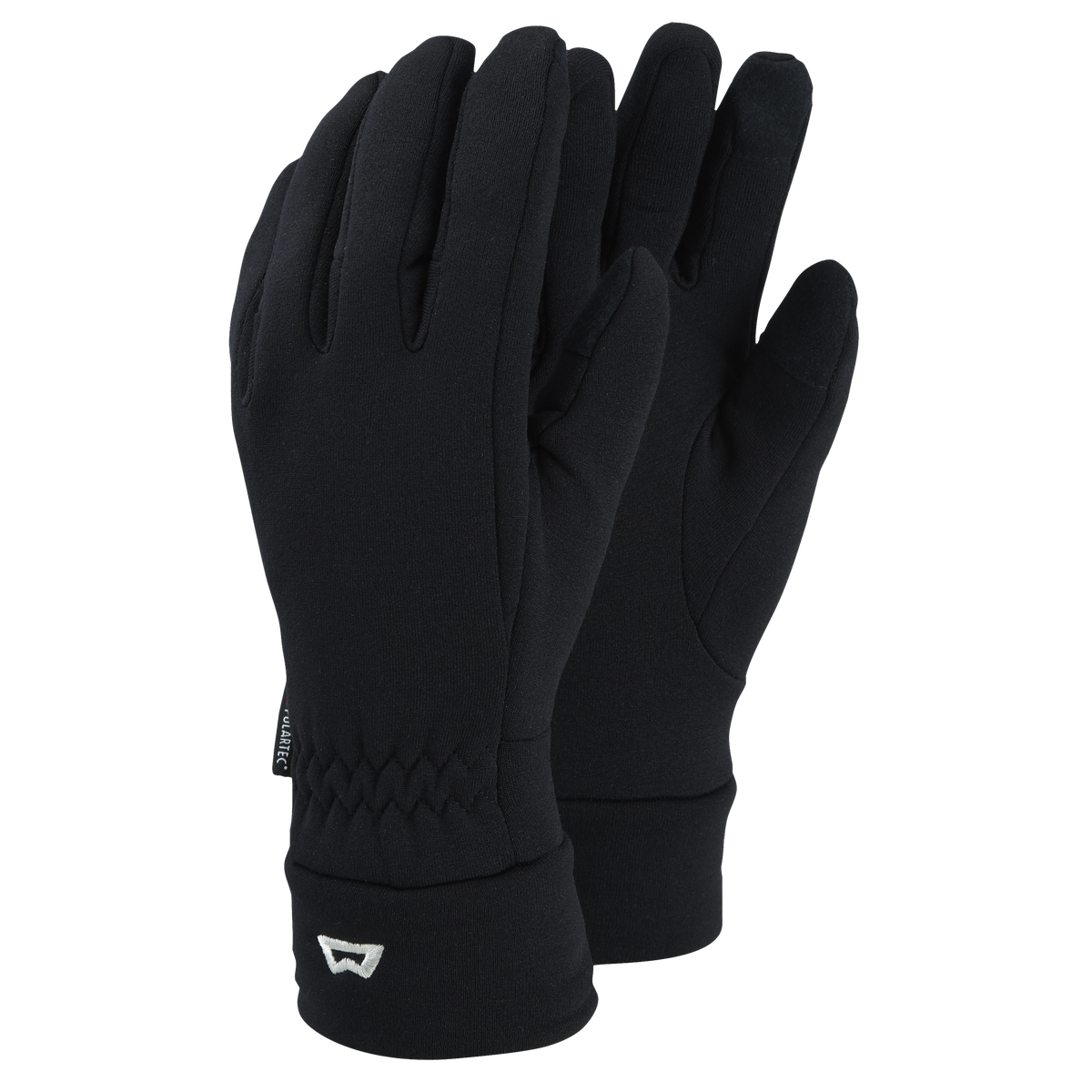 Mountain Equipment Touch Screen Gloves in Black - Front Product Shot
