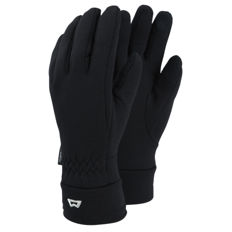Mountain Equipment Touch Screen Gloves in Black - Front Product Shot
