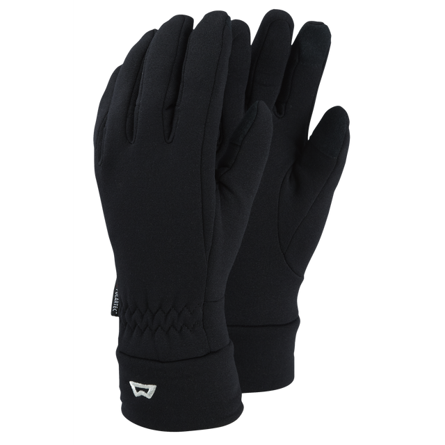 Mountain Equipment Touch Screen Gloves in Black - Front Product Shot