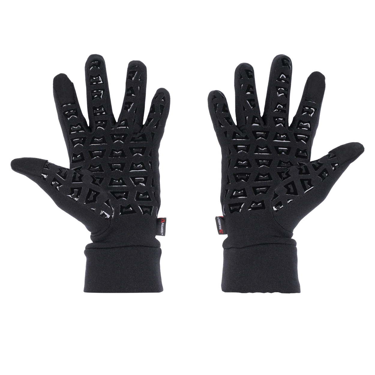 Mountain Equipment Touch Screen Grip Gloves in Black - Silicone Grip Palm Detail