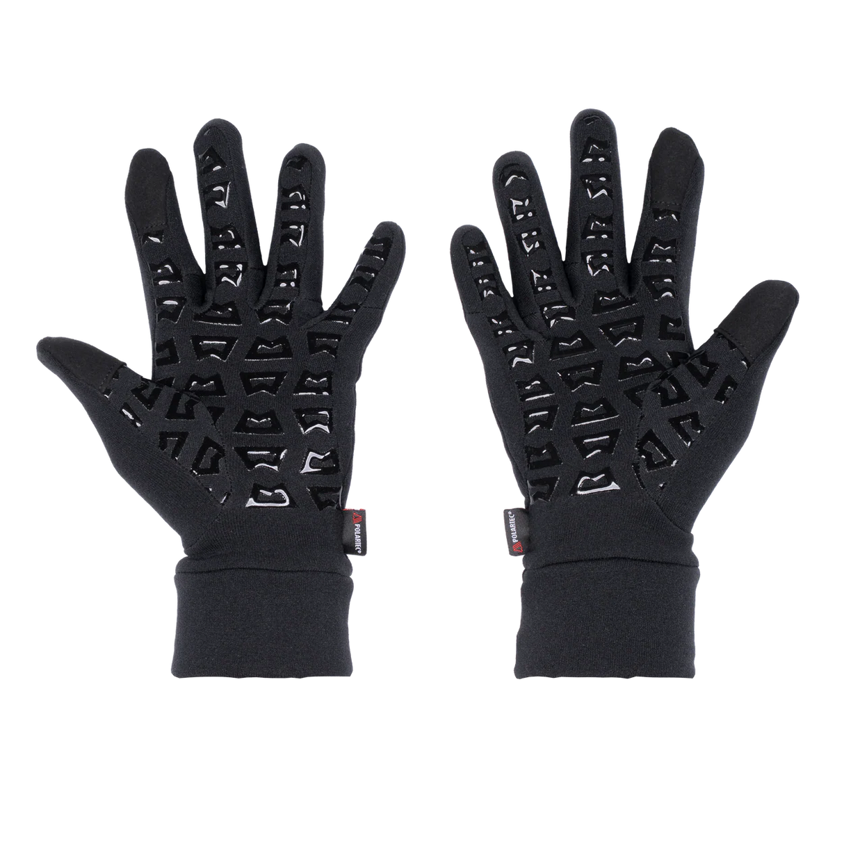 Mountain Equipment Touch Screen Grip Women's Gloves in Black - Silicone Grip Palm Detail
