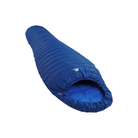 Mountain Equipment TransAlp Sleeping Bag in Admiral Blue - Flat Lay