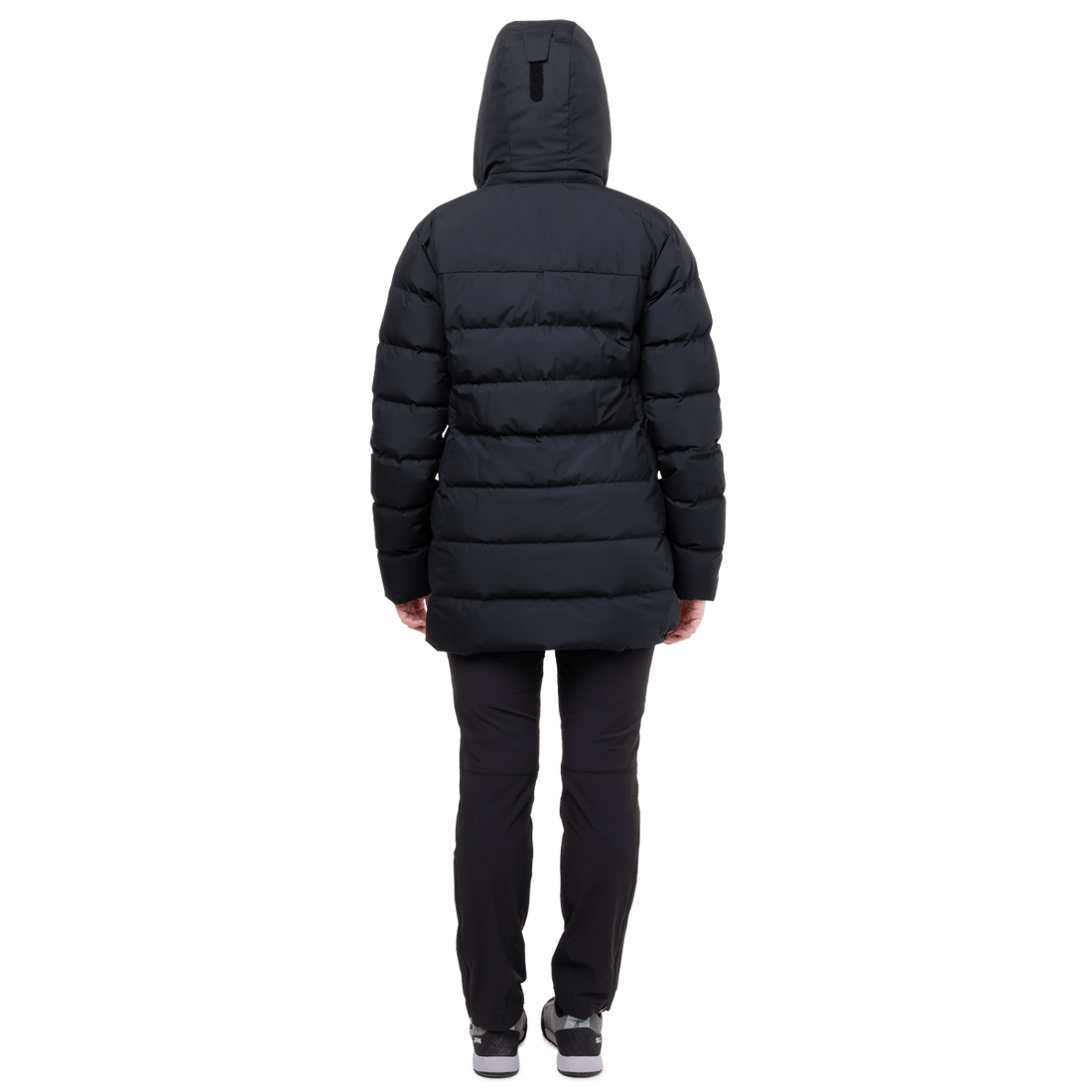 Mountain Equipment Tromso Women's Parka in Black - Back Fit