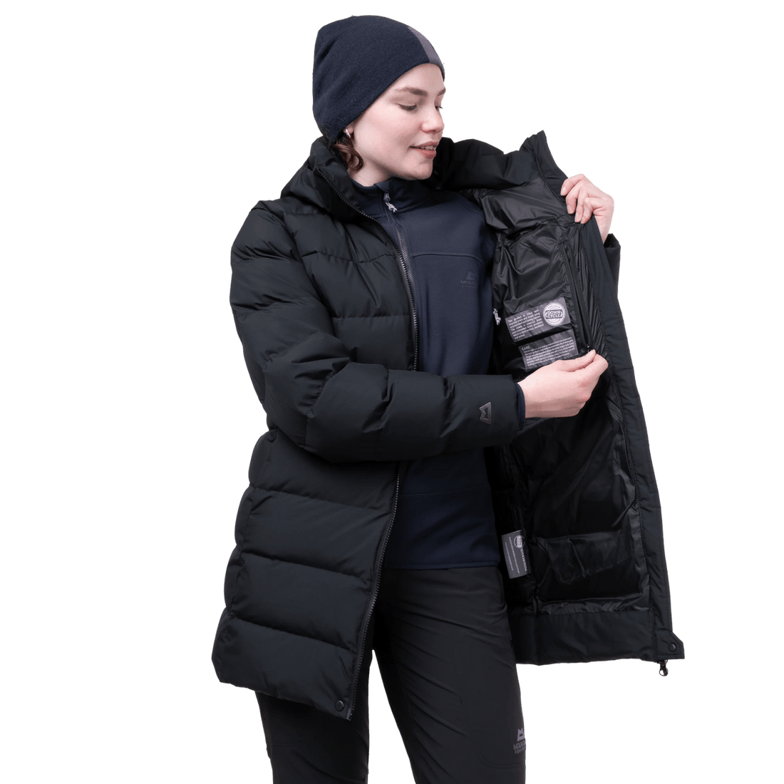 Mountain Equipment Tromso Women's Parka in Black - Inner Zipped Pocket