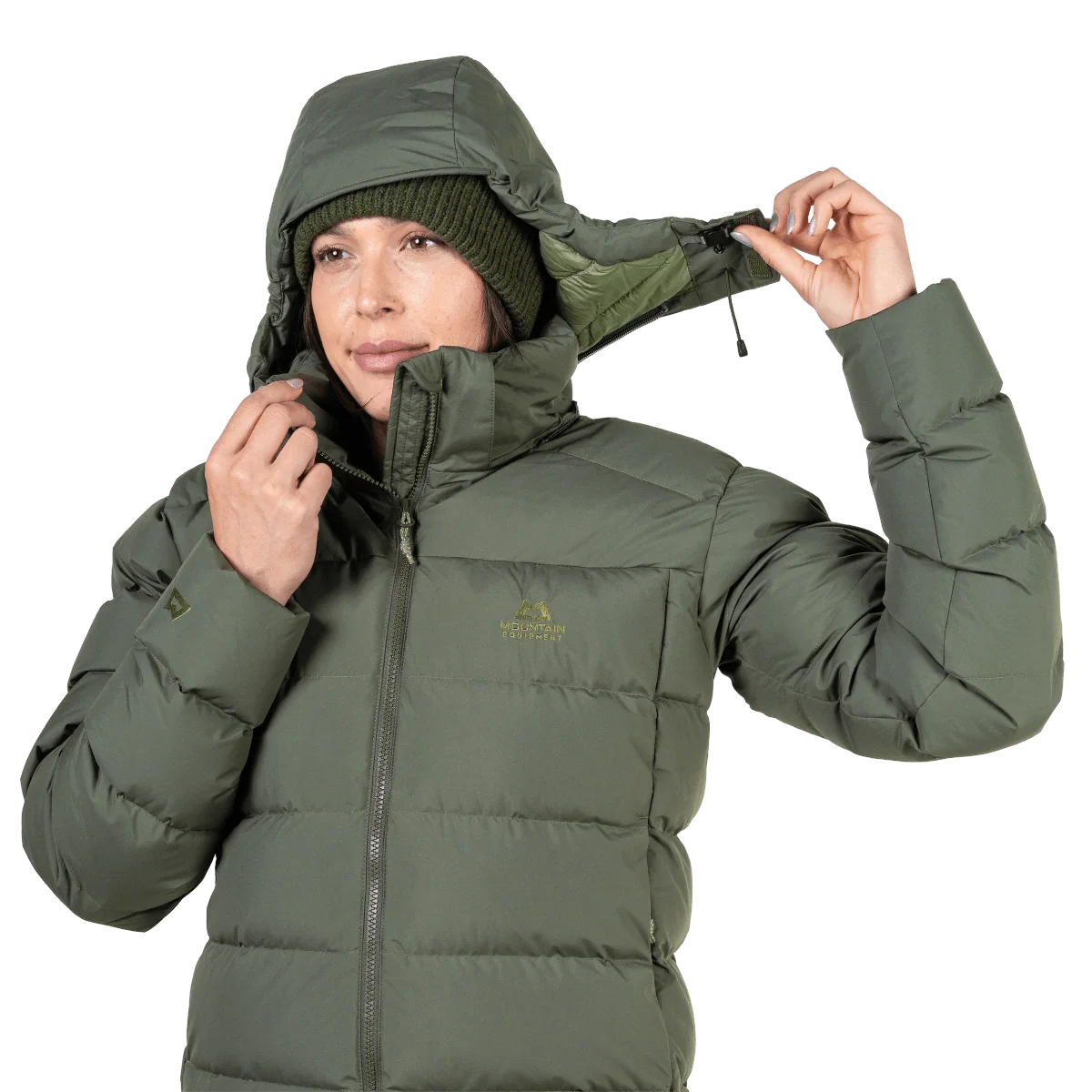 Mountain Equipment Tromso Women's Parka in Buckthorn - Collar Detail
