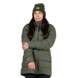 Mountain Equipment Tromso Women's Parka in Buckthorn - Front Fit