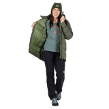 Mountain Equipment Tromso Women's Parka in Buckthorn - Hood On